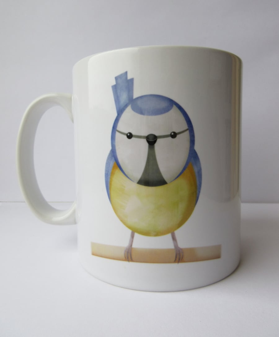 Blue tit mug