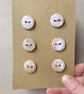Handmade Buttons, Pack of 6 ceramic buttons - Image 3