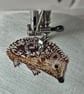 Hedgehog mini hoop, handmade hanging decoration, embroidered - Image 7
