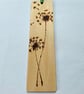 Wooden bookmark - pyrographed designs - Image 2