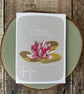 July Birth Flower Card, Lotus, Water Lily, Birthday Card, Floral Greeting Cards, - Image 5