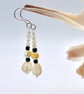 Citrine & Black Spinel Earrings, November Birthstone, Birthday Gifts For Her - Image 2
