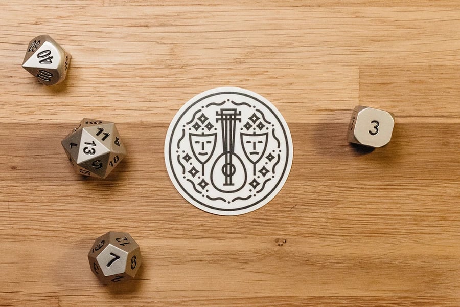 Bard Sticker - accessories for D&D players