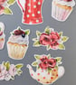 Afternoon Tea die cuts, collage pieces, card toppers, junk journal supplies - Image 4