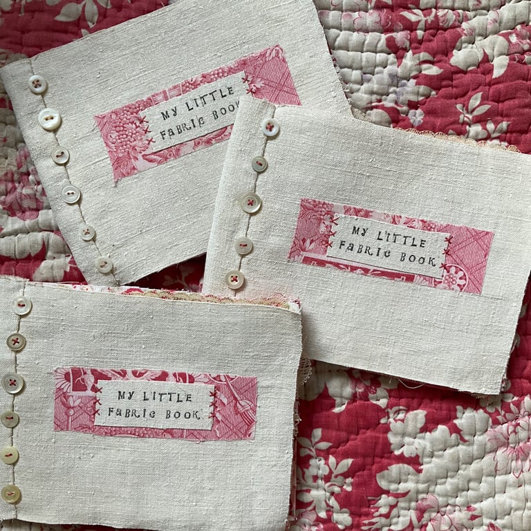 Vintage and antique fabric book