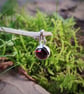Sterling silver pendant with hessonite - Image 2