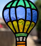 Stained glass hot air balloon small hand crafted  - Image 1