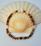  Shell Bracelet With Shiva Eye Shell Focal, Birthday, Anniversary, Gift For Her - Image 6
