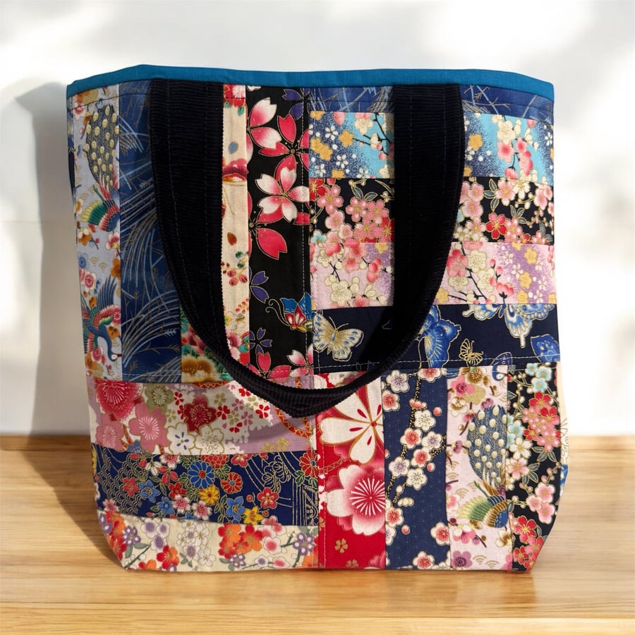 Tote bag in a Japanese design 