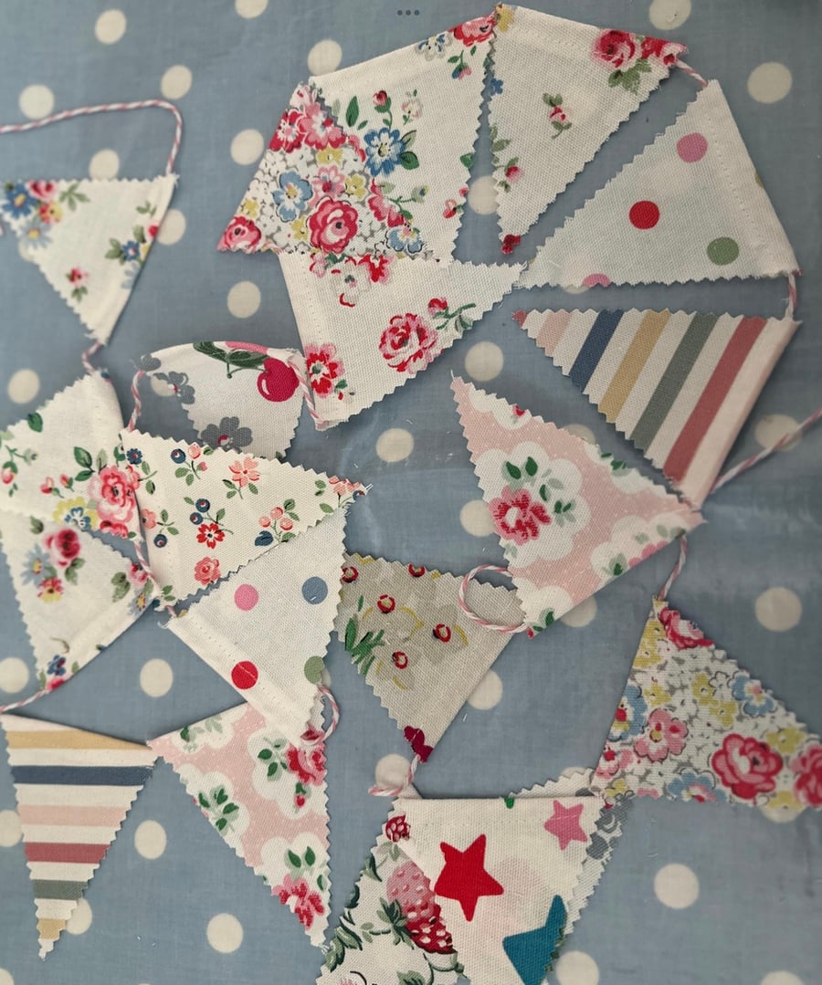Mini Bunting In Cath Kidston Fabrics