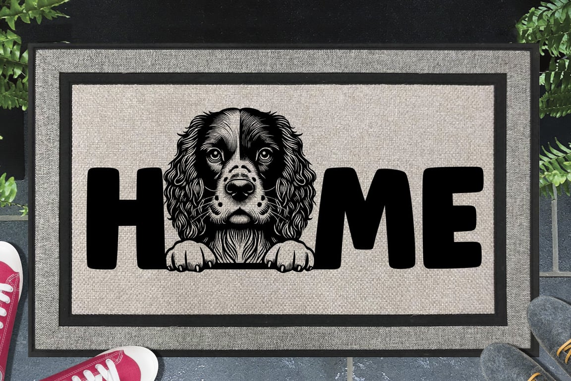 French Spaniel Home Door Mat - All Weather Doormat - 45x70cm 