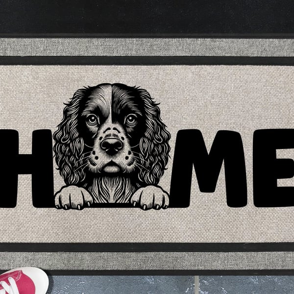 French Spaniel Home Door Mat - All Weather Doormat - 45x70cm 