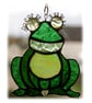 SOLD Frog Suncatcher Stained Glass Handmade Gardener Gift Ribbit - Image 5