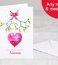 Personalised Christmas Love card for her, him or couple, premium quality - Image 1