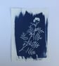Floral art, Botanical art in Traditional Cyanotype, Wildflower gift, Wall art. - Image 3