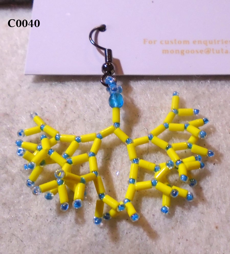 Fractal-style earrings (customisable)