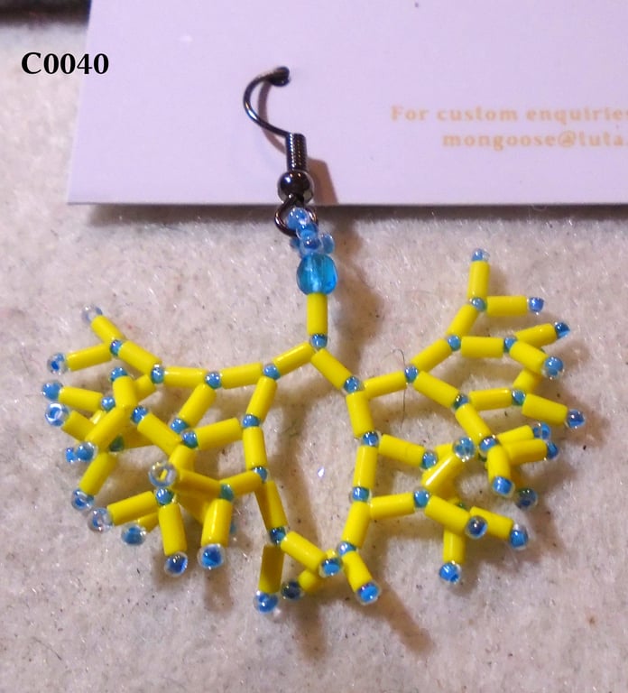 Fractal-style earrings (customisable)