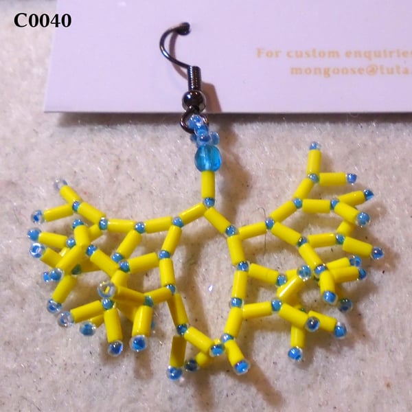 Fractal-style earrings (customisable)