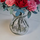 Gorgeous Inscripted Vase with beautiful Handmade Paper Flower Bouquet 