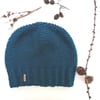 Teal Hand Knitted Beanie 