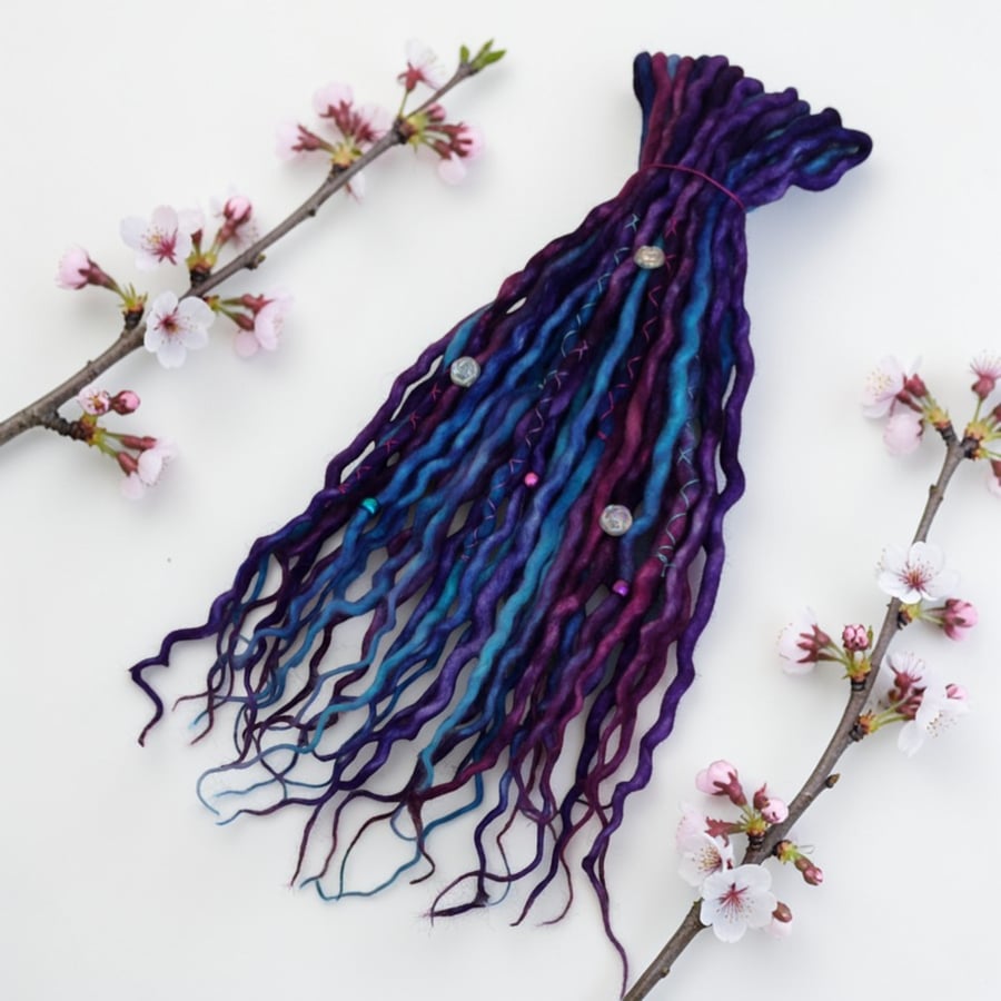 Image of Cosmic - Wool Dreadlocks - Choose Your Amount and Length - SE or DE