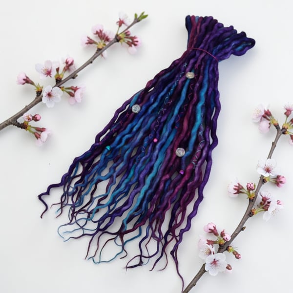 Cosmic - Wool Dreadlocks - Choose Your Amount and Length - SE or DE