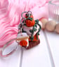 Pumpkin & Coffee Book Keyring, Book Lover, Bookish Gifts