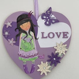 MDF Hanging Heart