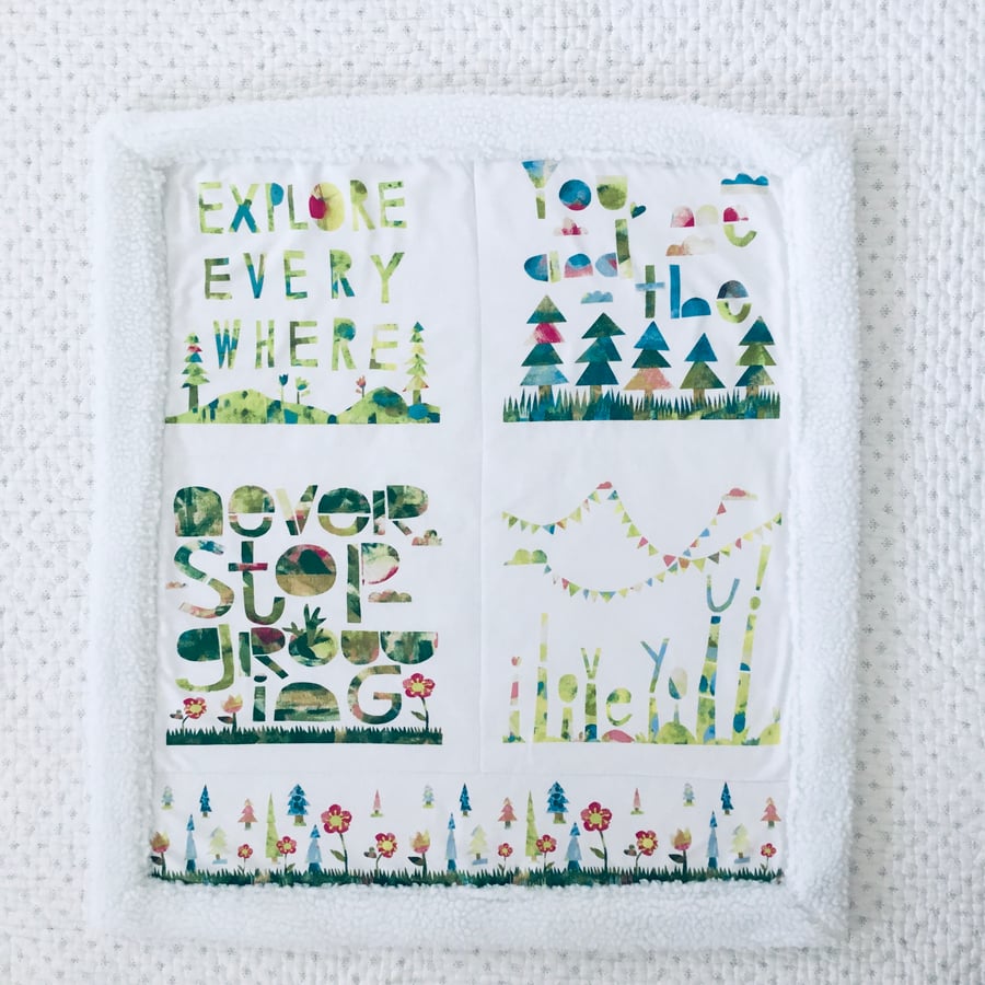 Baby Blanket With Faux Shearling Backing