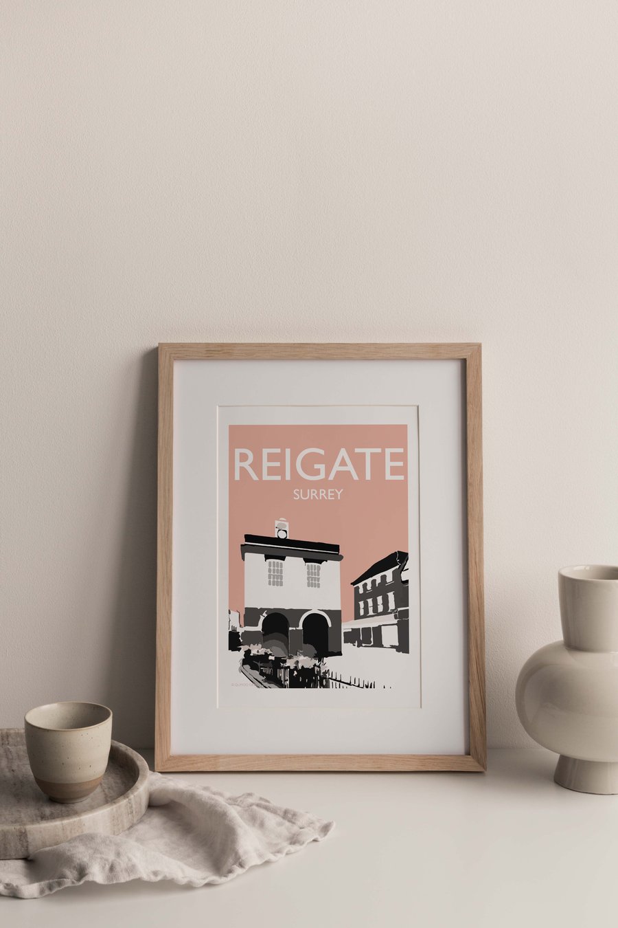 Reigate, Surrey Giclee Travel Print