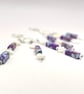 Artisan Purple Sediment Jasper & Mother of Pearl Multi-Strand Chandelier  - Image 3