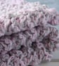 Crochet Baby Blanket, pink and grey baby girl gift for a shower or christening,  - Image 7