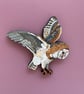 Barn Owl Wood Keyring - Image 10