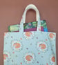 Large Tote Bag – Book Bag - Craft Project Bag - cute and whimsical