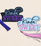 Kinda Sweet Bookmark - Embroidered Book Lover Accessory
