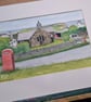 Original watercolour painting. Isle of Man.