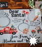 Personalised santa treat boards 2 designs 