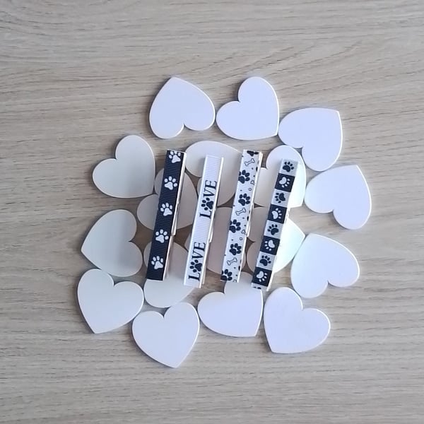 Set 4 Magnetic Pegs, Fridge Magnet, Office Magnet, Dog Gift, Dog Lover
