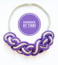 Monochrome sustainable cotton rope necklace, gift for her (Free Shipping) - Image 6