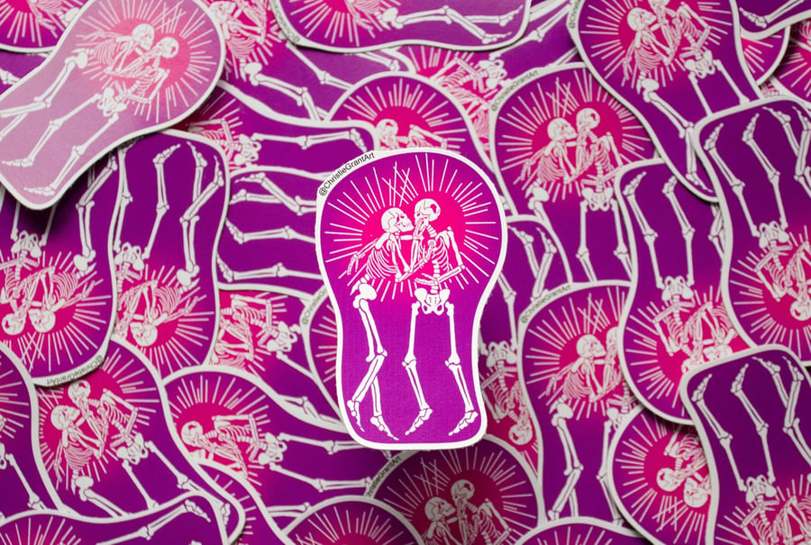 The Kiss - Eco-Friendly Stickers