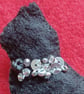 Handmade Lucky Black Cat Felt Brooch with Obsidian  - Image 4