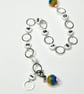 Row Counter Chain - Rainbow Stripe - Numbered Knitting Counting Chain Minimal Re - Image 2