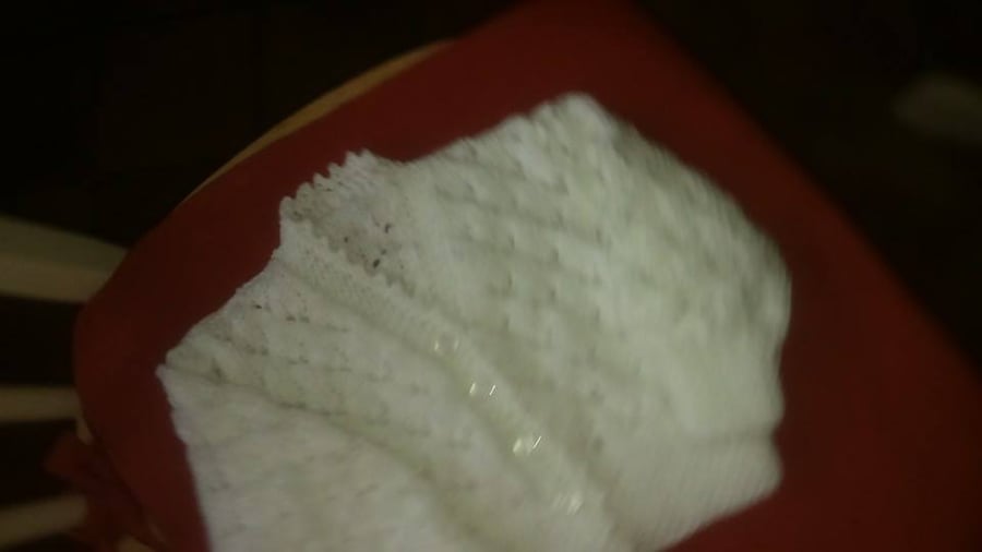 White Lacy baby cardigan