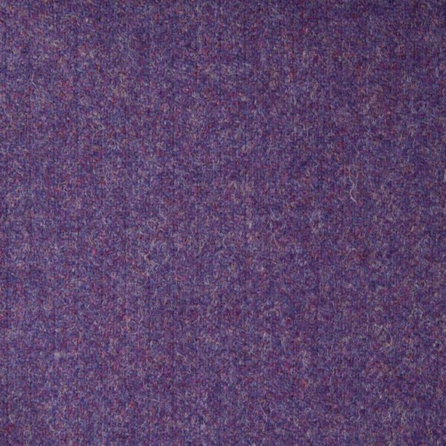 100% Wool Tweed Fabric - Purple