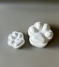 White Paw Shaped Trinket Box with Lid - Two Sizes