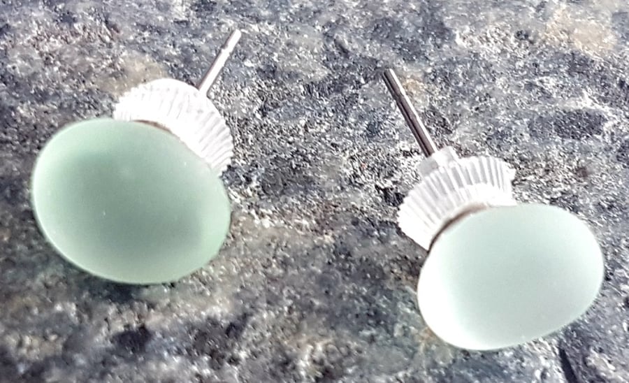 Seaglass Studs