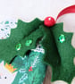 Christmas Mini Tree Stockings, Mice, Cats and Dogs Fabric - Image 4