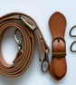 Tan Buckle Clasp & Strap Hardware Kit for Making a Felt Bag on a Ball