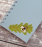 Bumblebee and Leaf Wire Bound Notebook - Image 4
