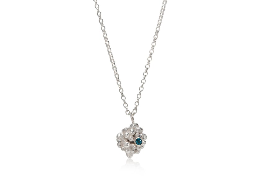 Silver and Blue Topaz Necklace